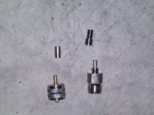 UHF connectors for ugly balun, one male and one female